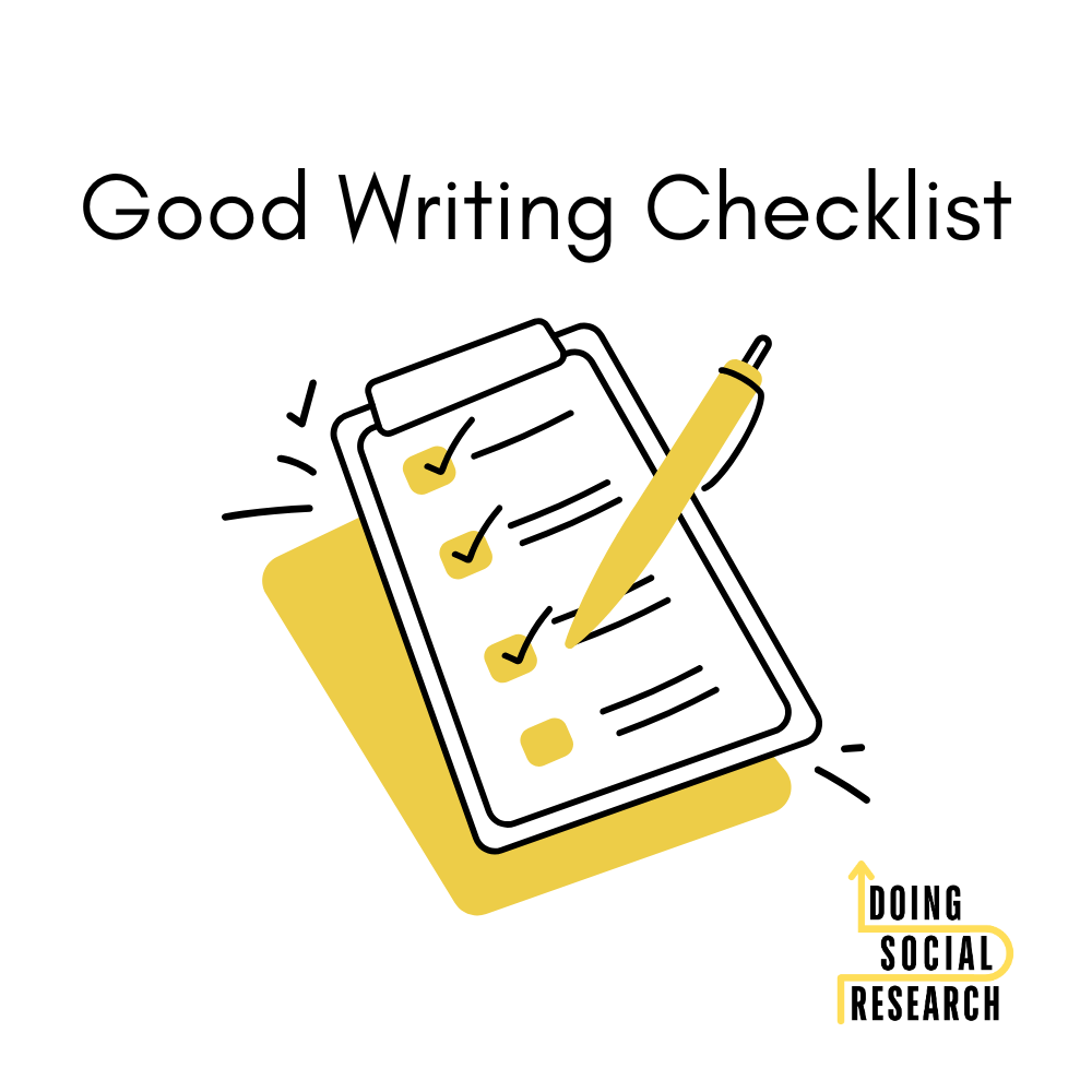 Good Writing Checklist