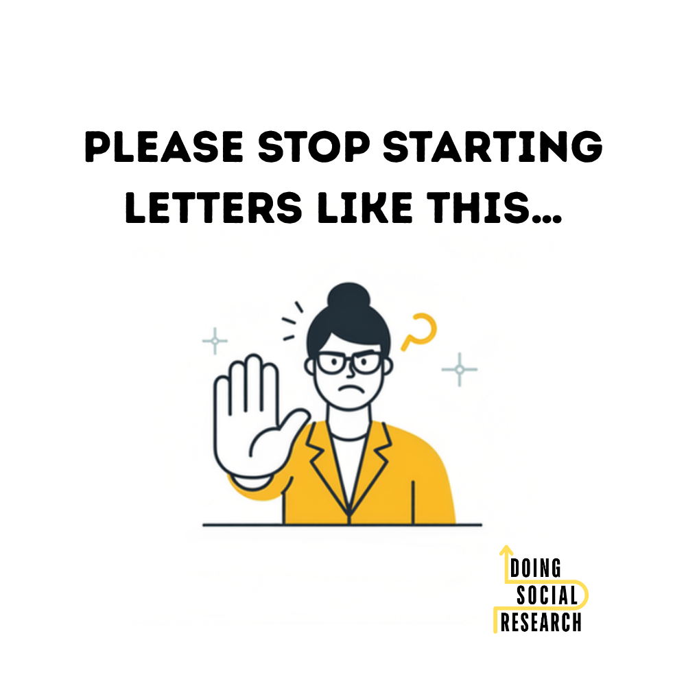 Please stop starting letters like this…
